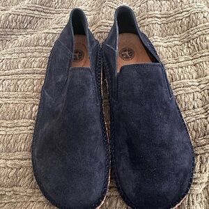 Birkenstocks Women’s Navy Suede Slip-On Shoes